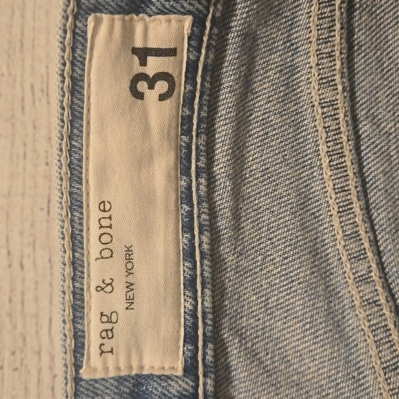 rag & bone Women's Peyton Mid-Rise Bootcut Jeans Light Wash Size 31 - Picture 9 of 12
